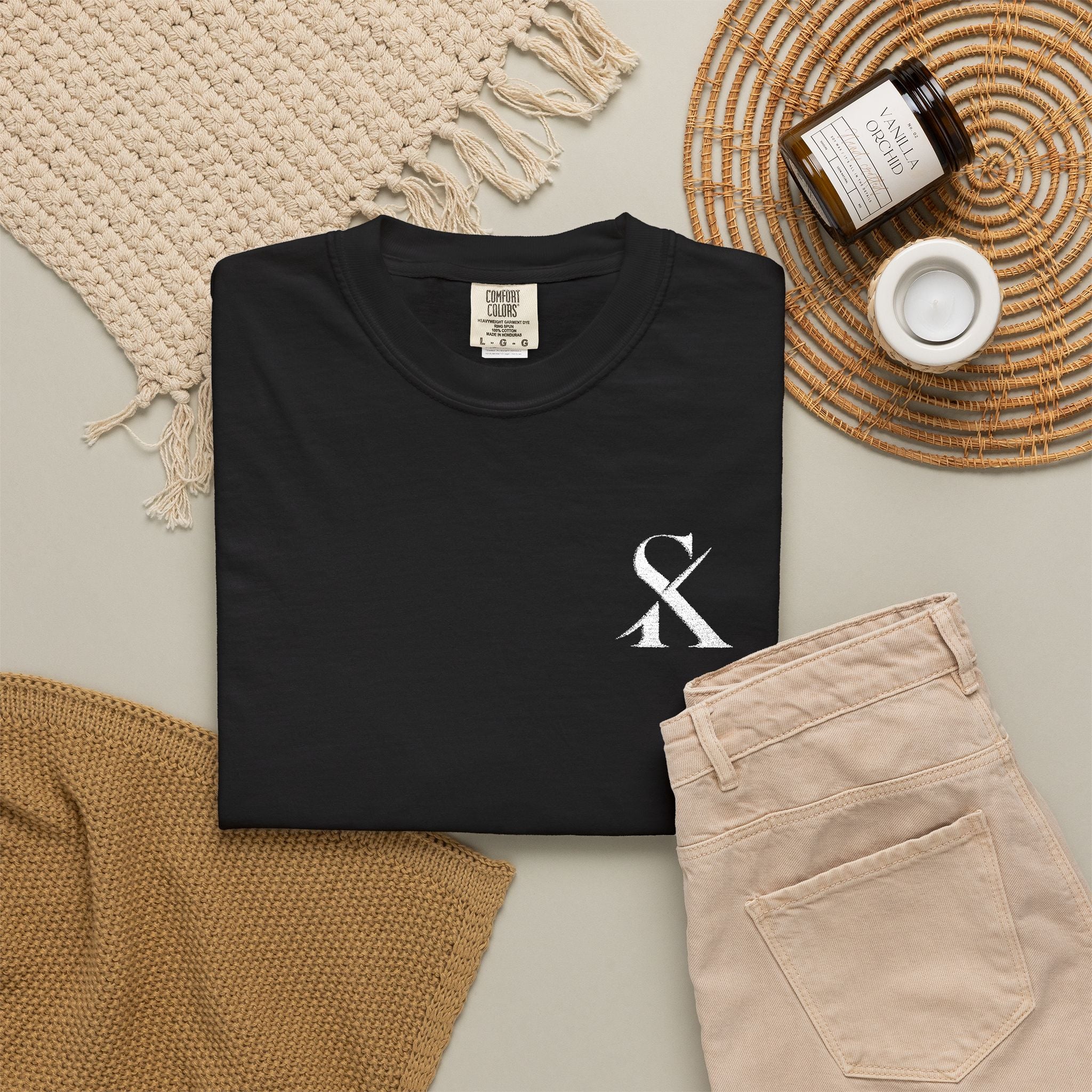 Embroidered Sarkash "SK"  T-Shirt