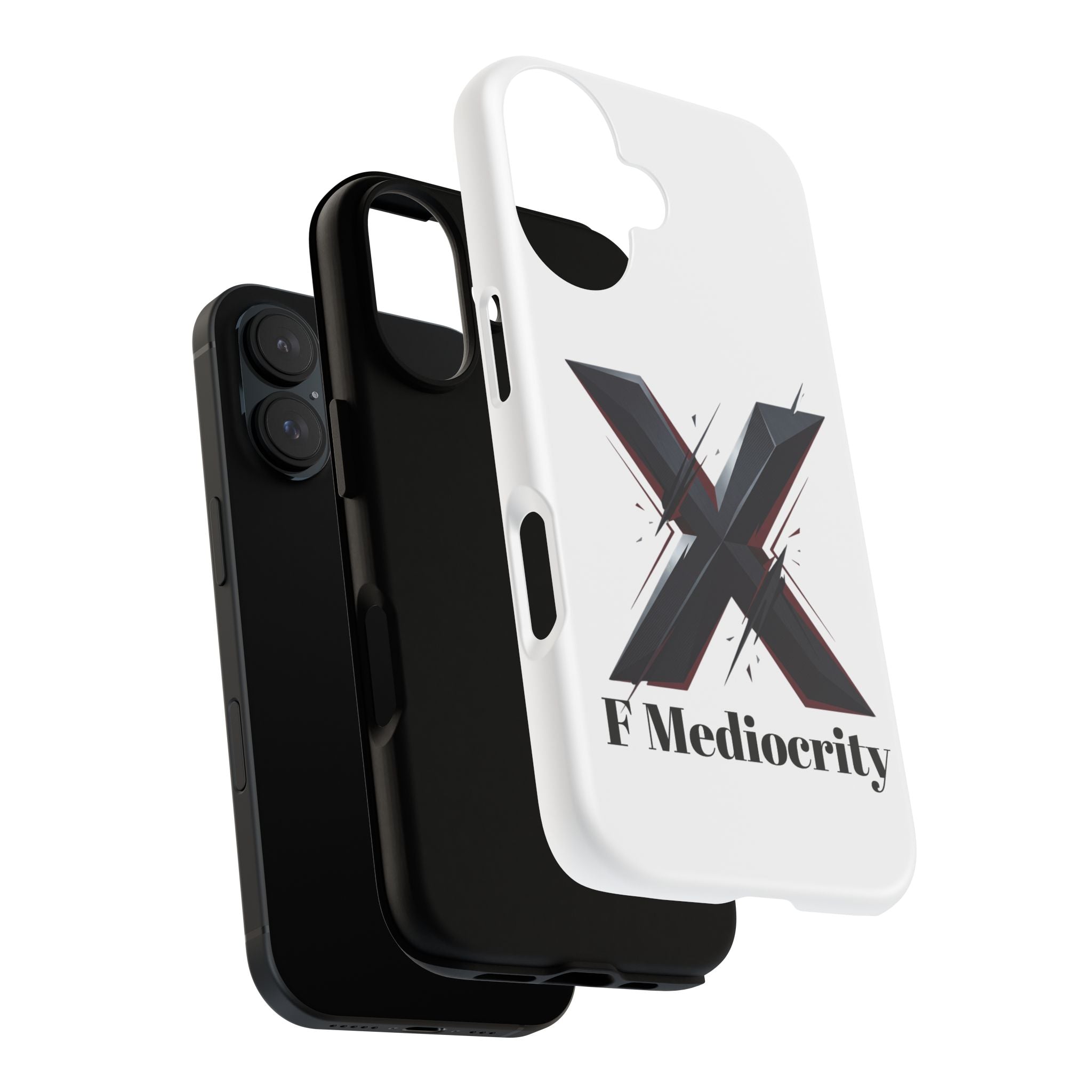 “F Mediocrity” Bold X Graphic Phone Case
