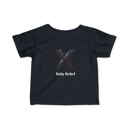 'Baby Rebel' Graphic Shirt – Minimal X Design for Babies