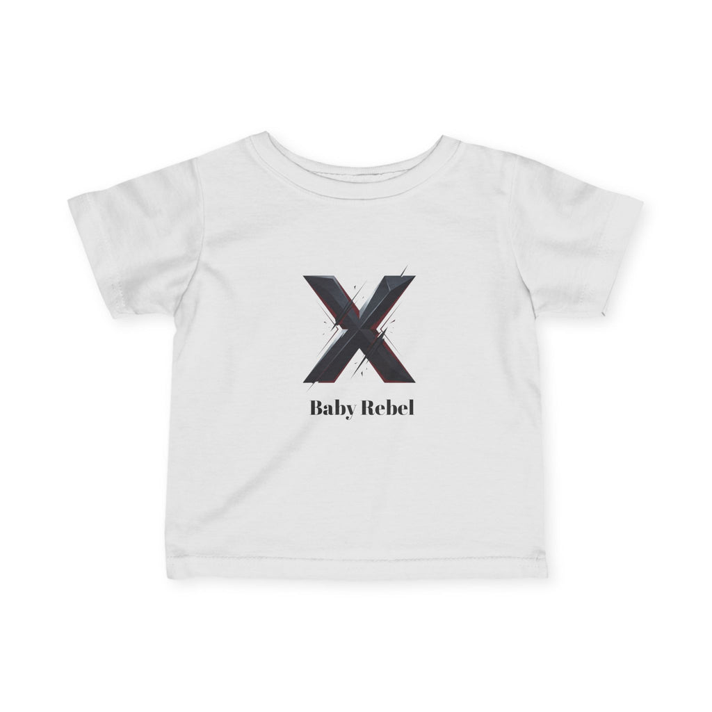 'Baby Rebel' Graphic Shirt – Minimal X Design for Babies