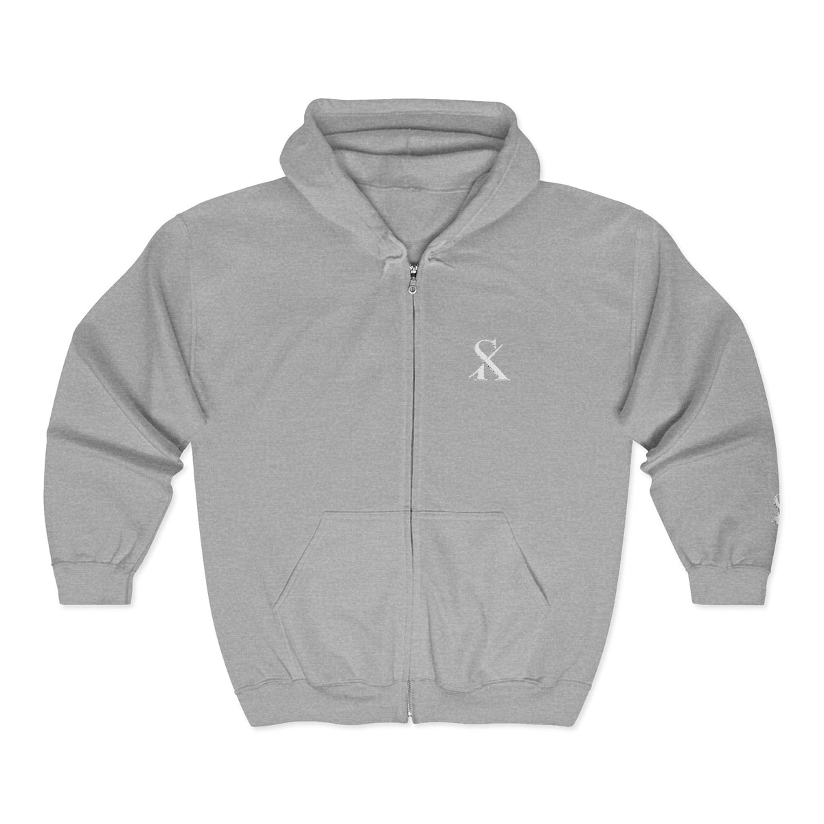Embroidered "SK" Zip Hoodie for Her