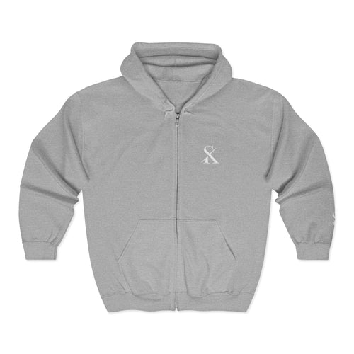 Embroidered "SK" Zip Hoodie for Her