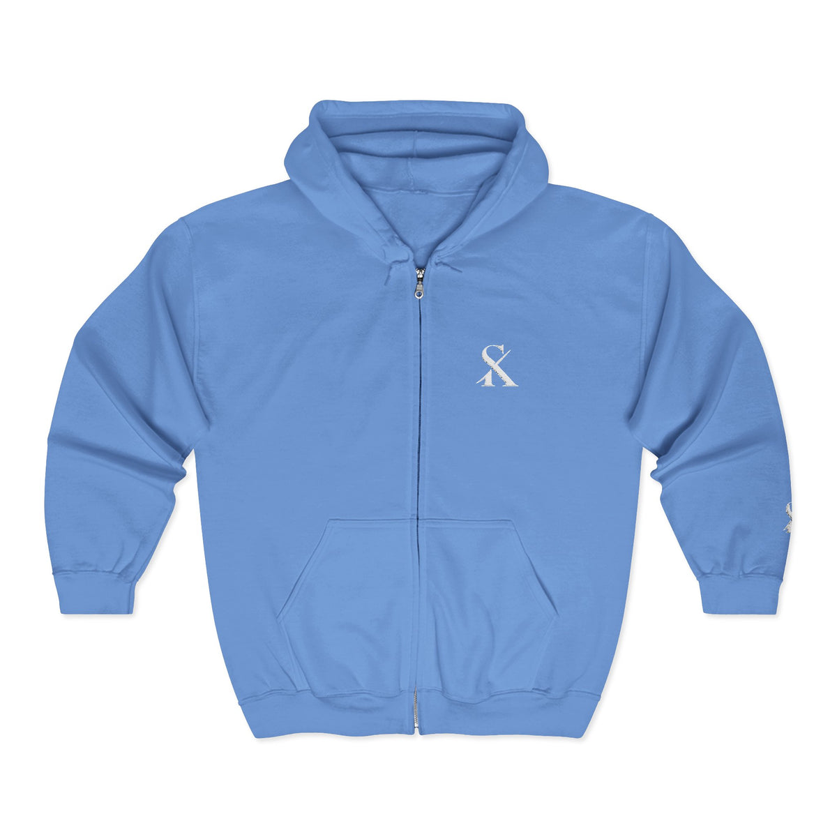 Embroidered "SK" Zip Hoodie for Her