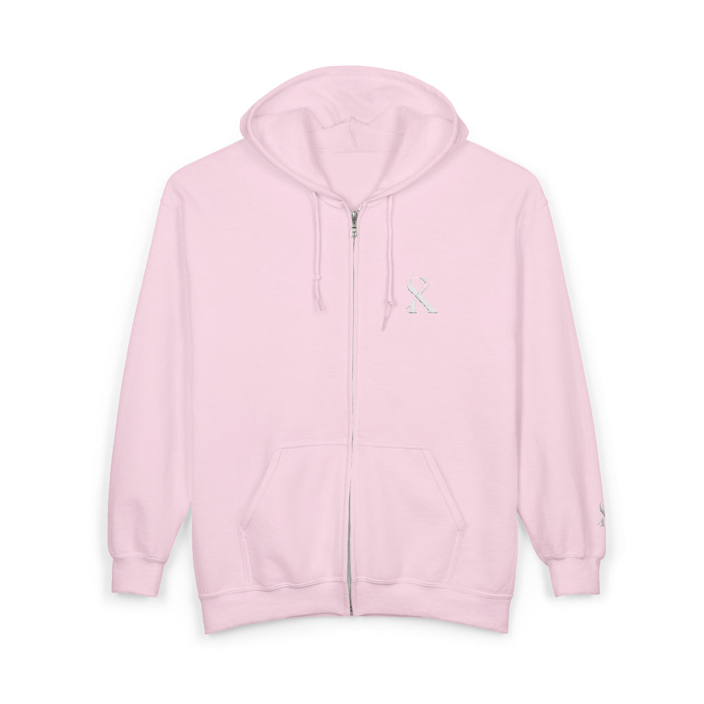 Embroidered "SK" Zip Hoodie for Her