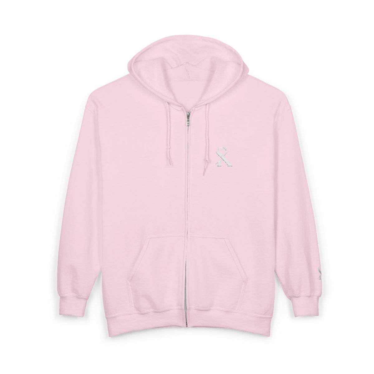 Embroidered "SK" Zip Hoodie for Her