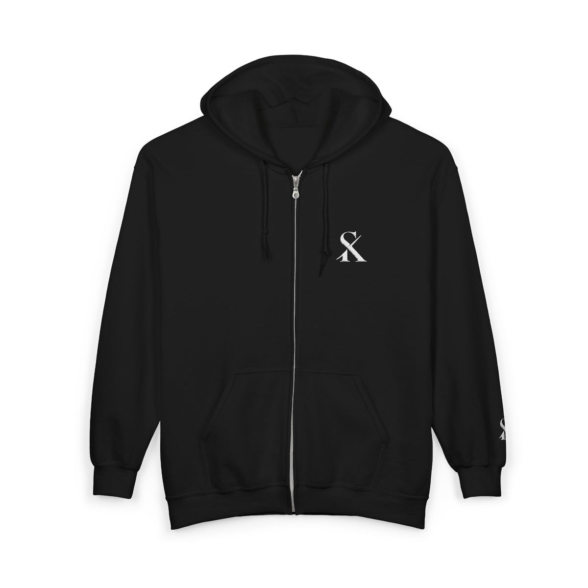 Embroidered "SK" Zip Hoodie for Her