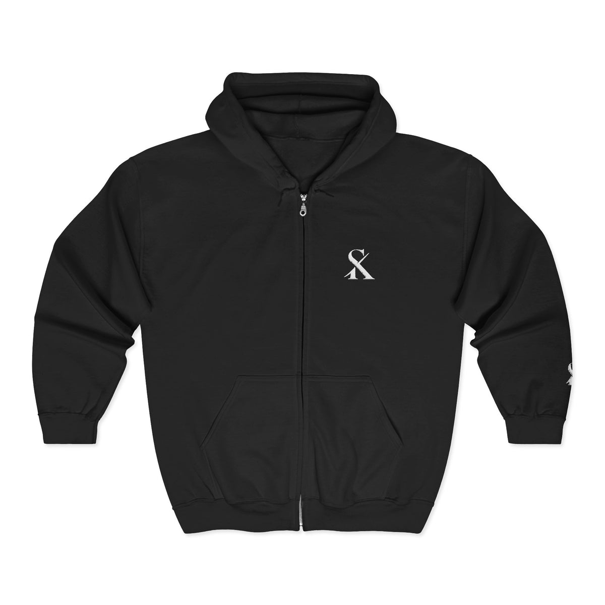 Embroidered "SK" Zip Hoodie for Her