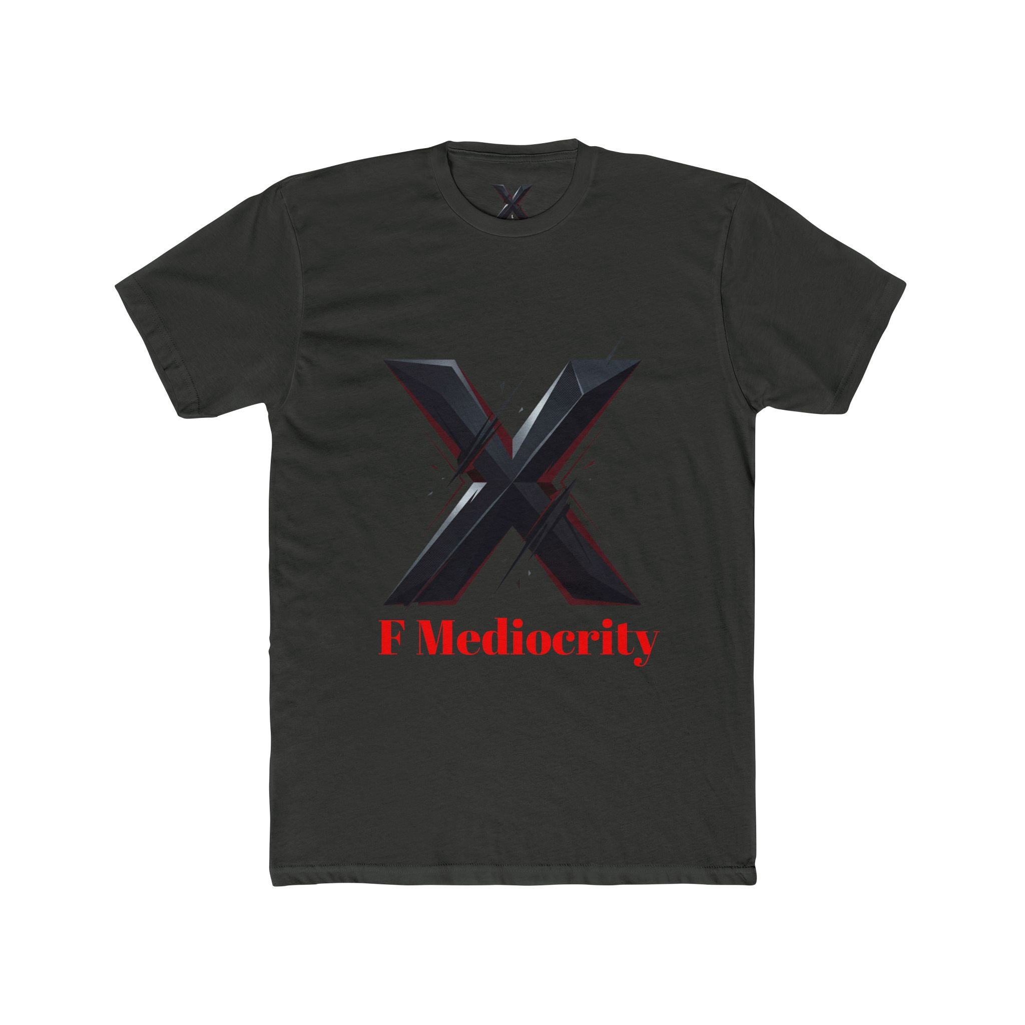 F Mediocrity Graphic Tee — Bold 'X' Statement T‑Shirt