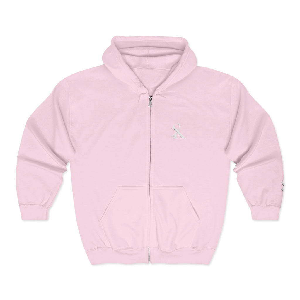 Embroidered "SK" Zip Hoodie for Her