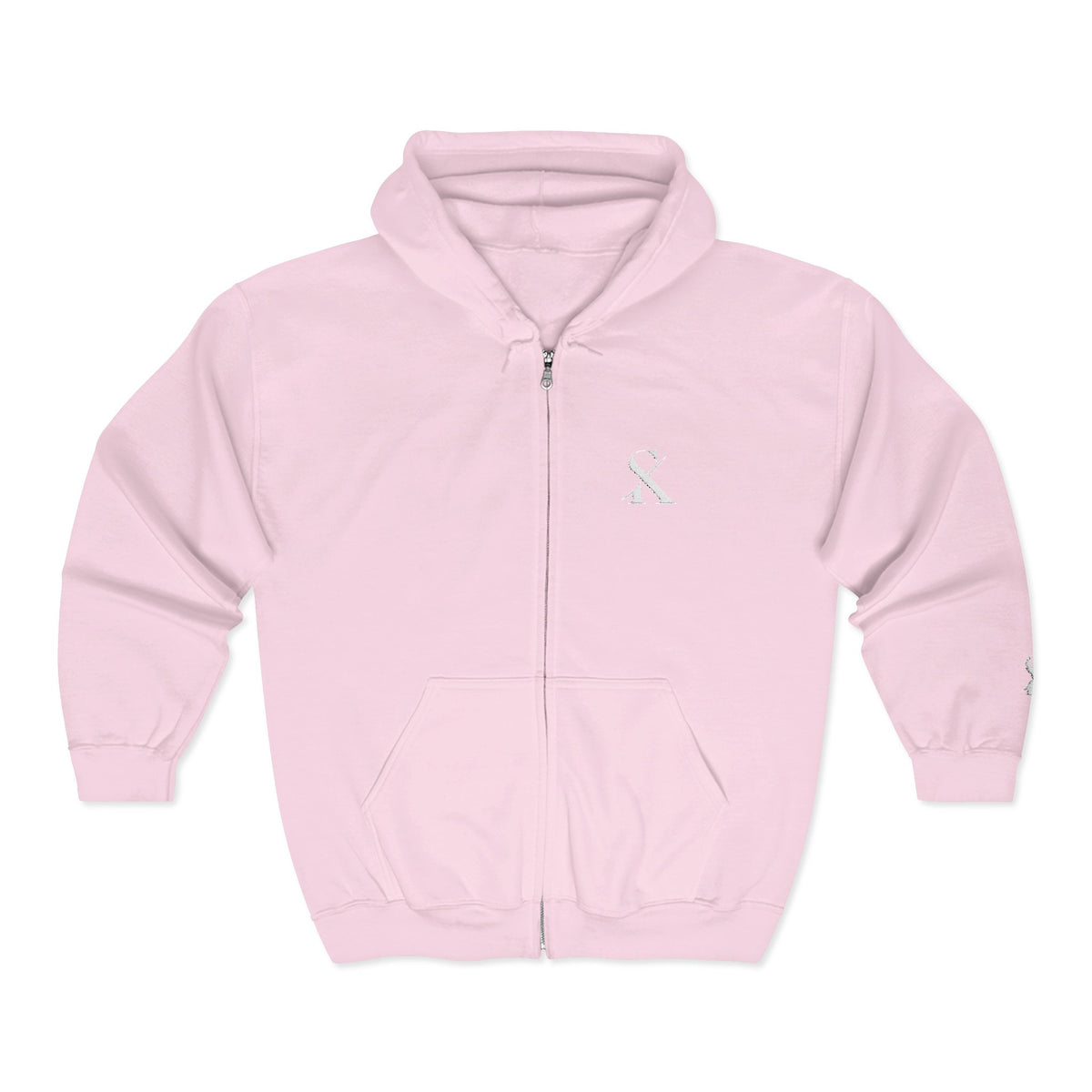 Embroidered "SK" Zip Hoodie for Her